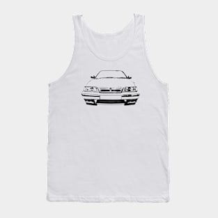 Rover 200 1990s British classic car block black Tank Top